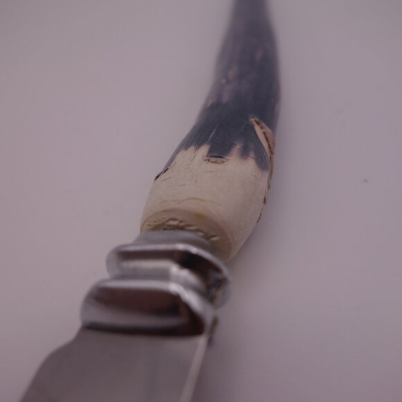 Set of Four(4) Sheffield Made England Stainless Steel Bone Handle Steak Knives - Picture 12 of 13